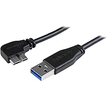 StarTech.com L型左向きMicro USB 3.0 スリムケーブル Amazon.co.jp: StarTech.com L型左向きMicro USB 3.0 スリムケーブル